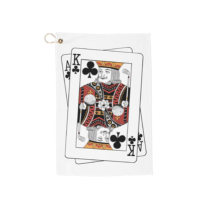 King of Clubs Golf Towel - Hand Drawn