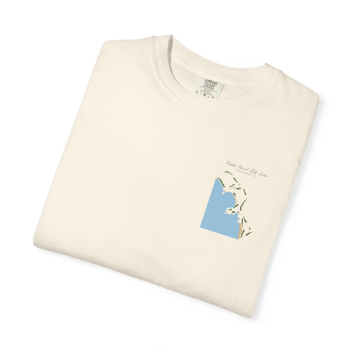 Pebble Beach Course Map – Premium Comfort Colors® Golf Tee