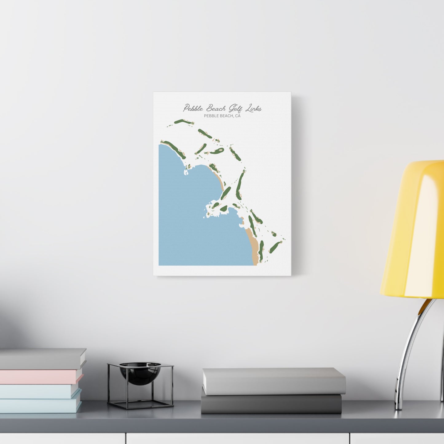 Pebble Beach Golf Course Canvas Print – Premium Wall Art for Golf Enthusiasts