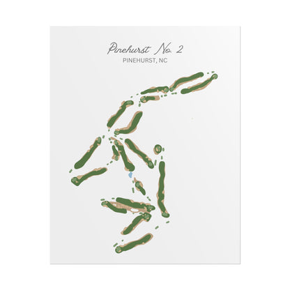 Pinehurst No. 2 Golf Course Canvas Print – Premium Wall Art for Golf Enthusiasts