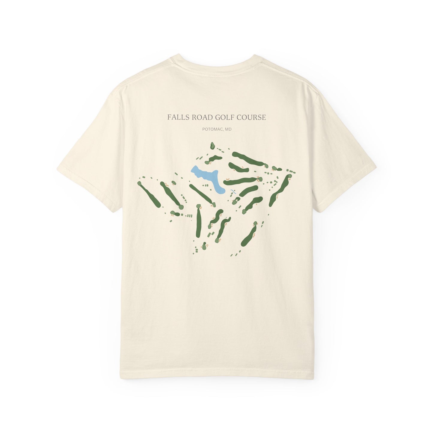 Falls Road Golf Course Map Tee — Potomac, Maryland
