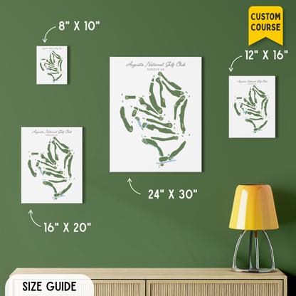 Custom Golf Course Print – Premium Golf Wall Art