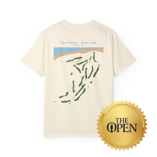 Dunluce Links | Royal Portrush Golf Course Map Shirt